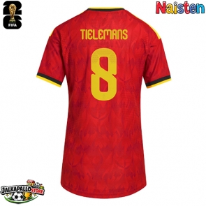 Belgia Youri Tielemans #8 Kotipaita Naisten MM-kisat 2026 Lyhythihainen
